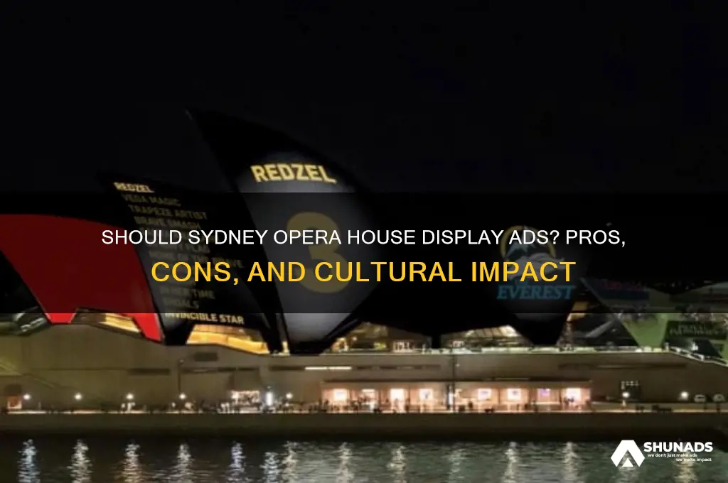 should sydney opera house be used for advertising