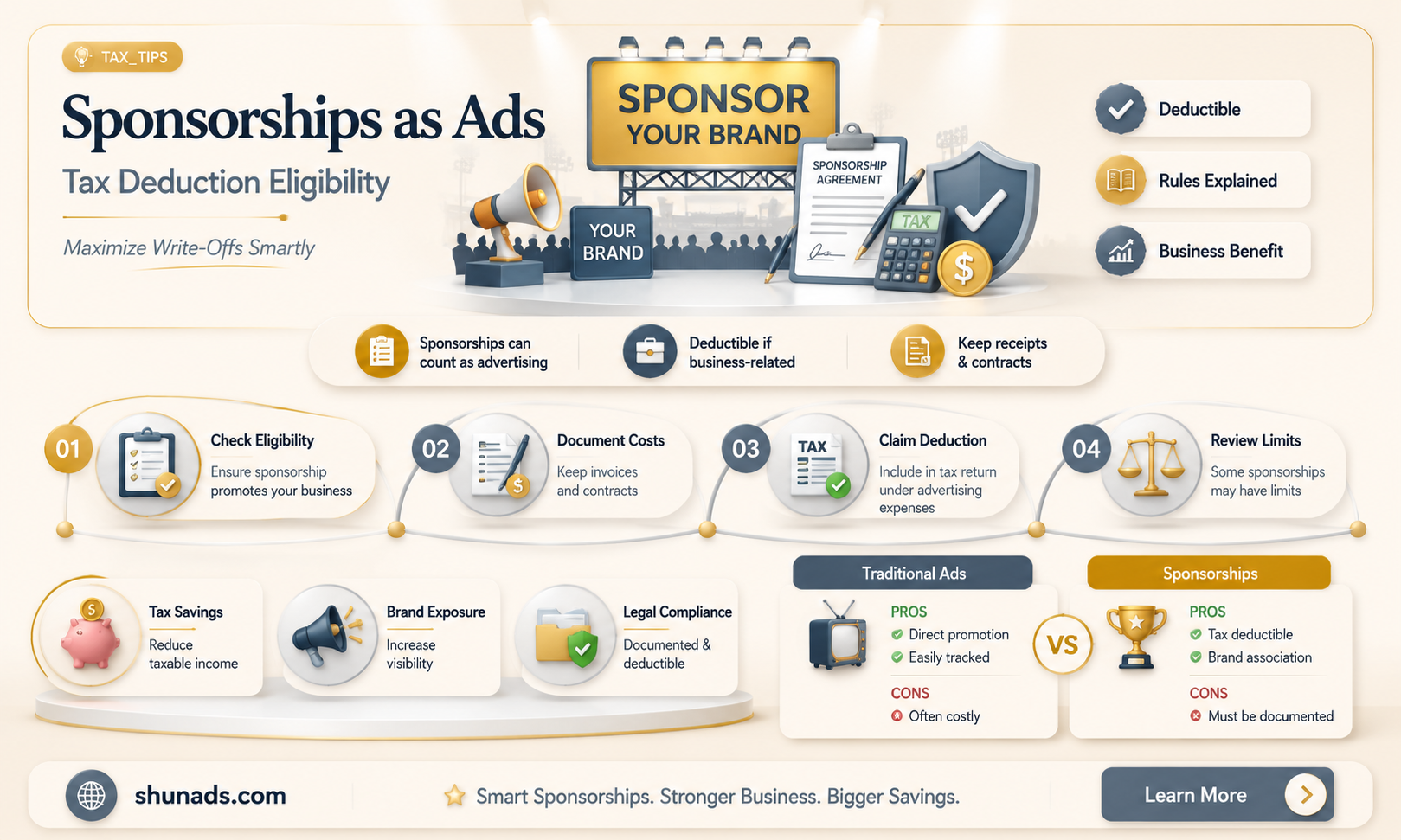 can i deduct sponsorships as advertising