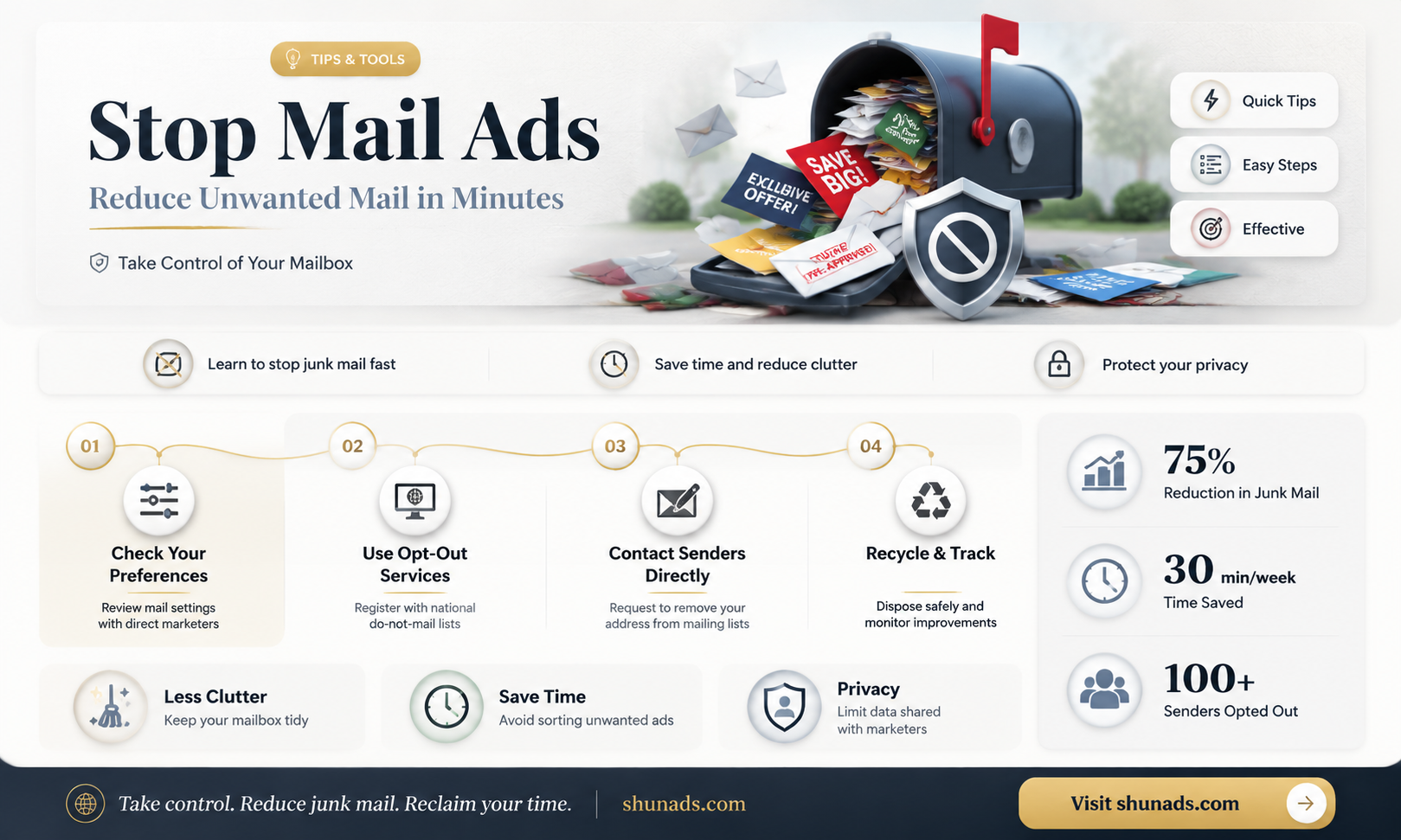 can i get a stop on advertisements in my mail