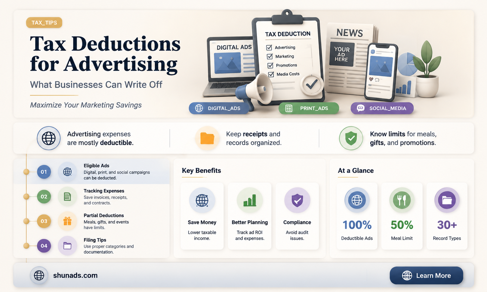 can i write off advertising on my taxes