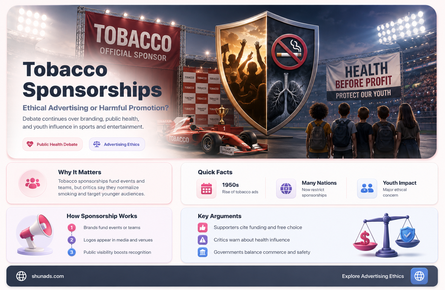 can sponsorhips by tobacco companies advertise