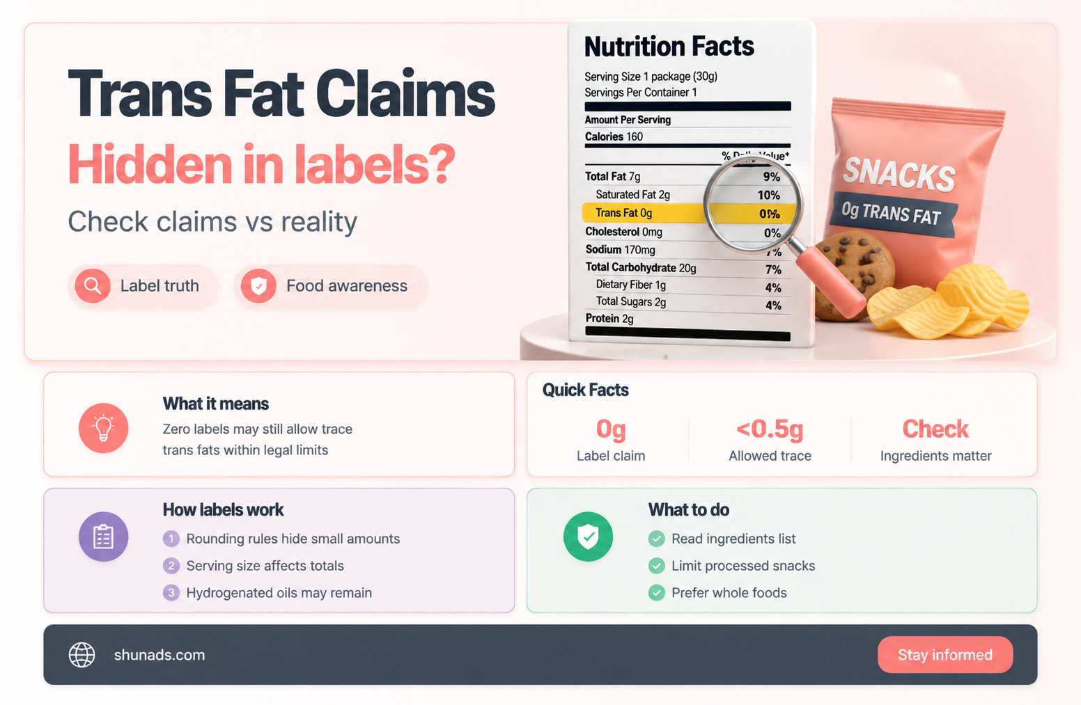can trans fat advertised food still contain trans fat