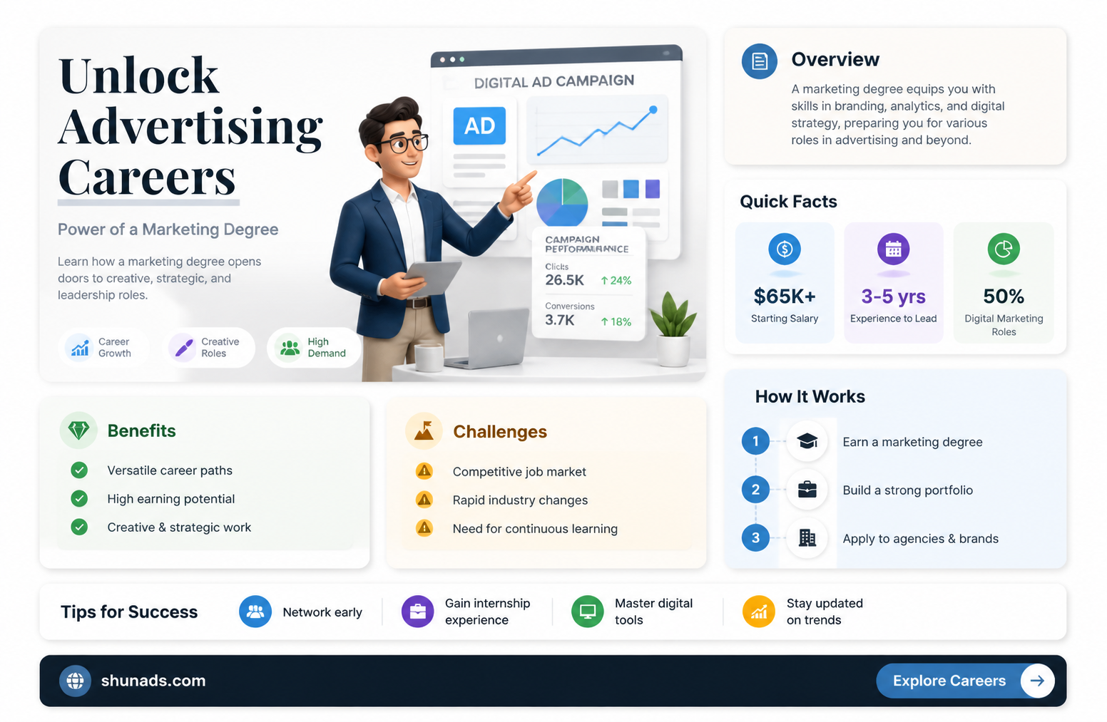 can a marketing degree get you into advertising