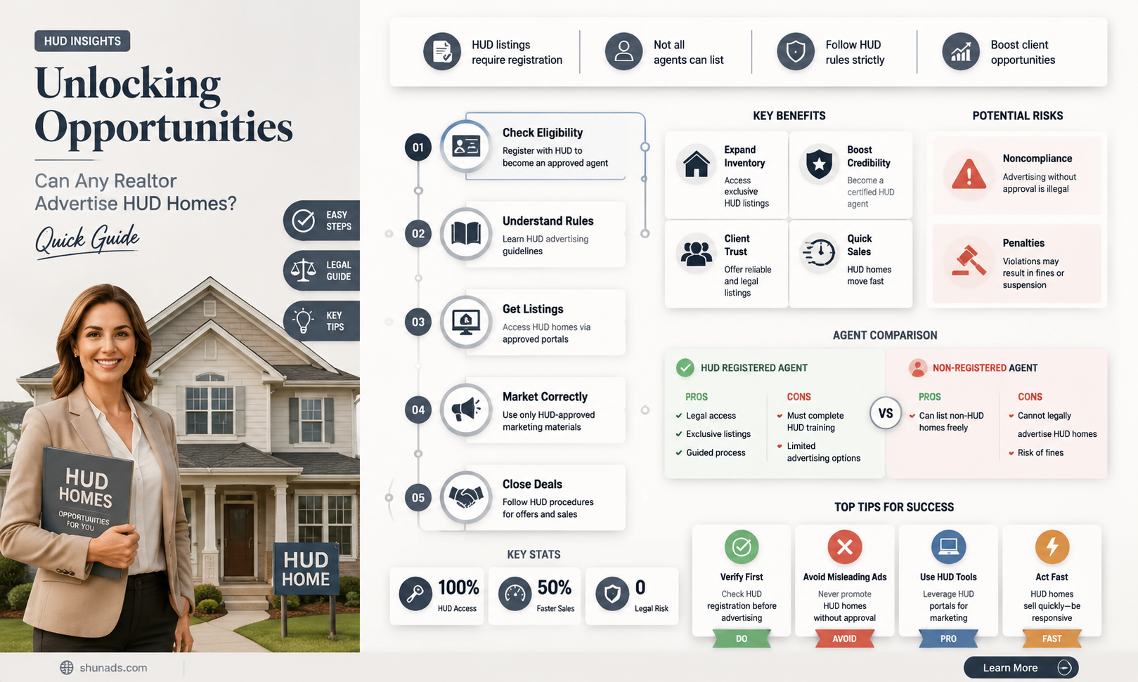 can any realtor advertise hud homes