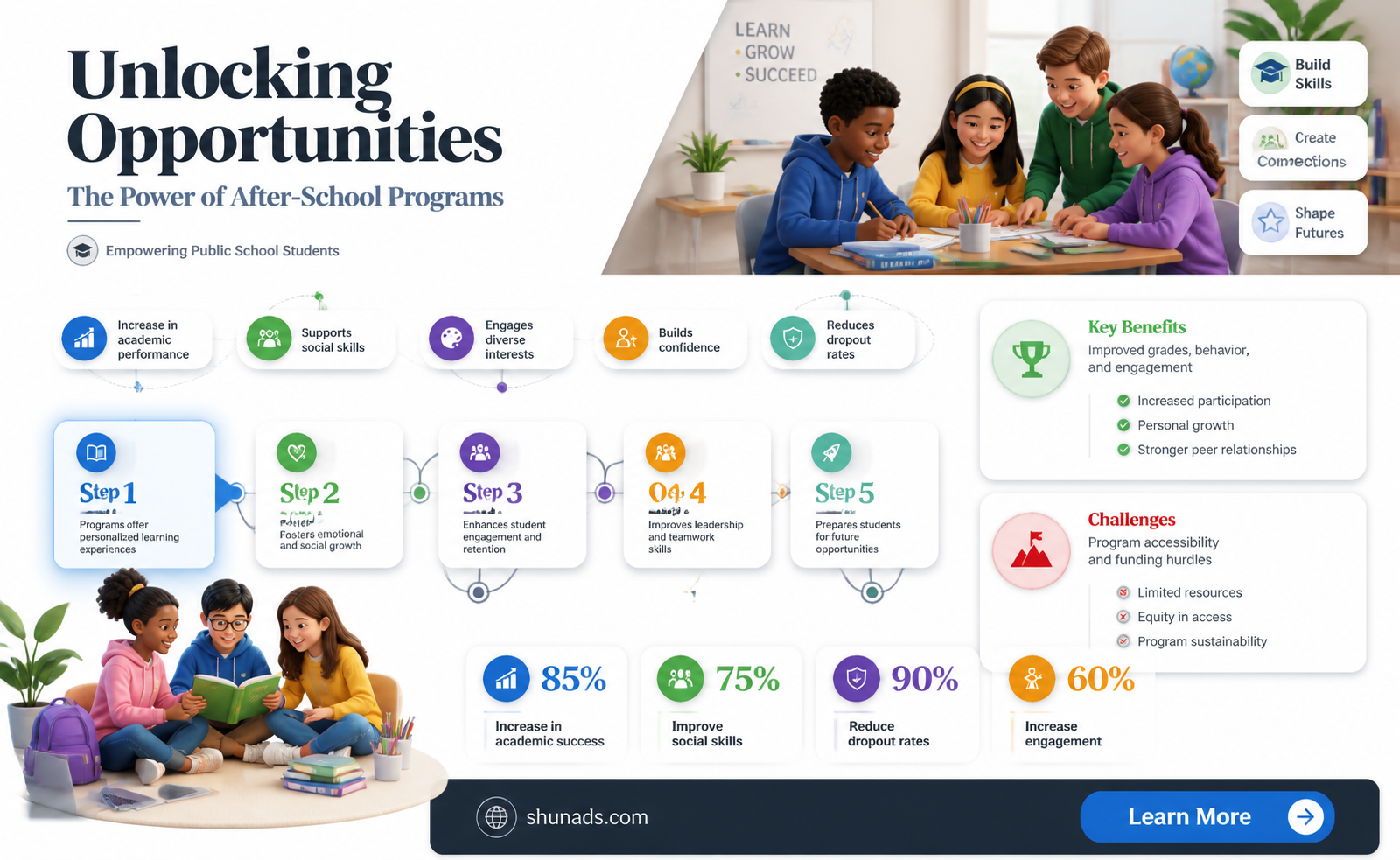 can after school programs advertise in public schools