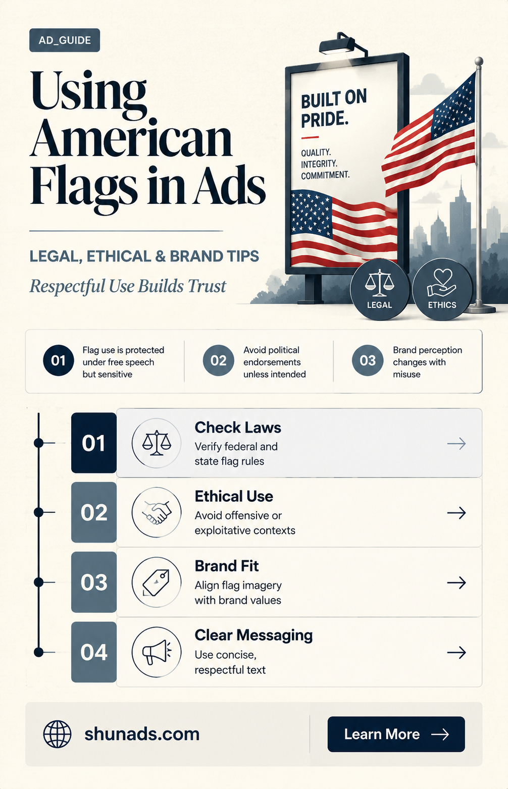 can i use american flags in my advertisements