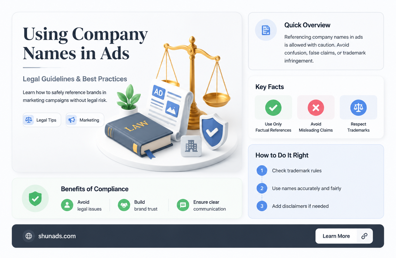 can i type the name of a company on advertising