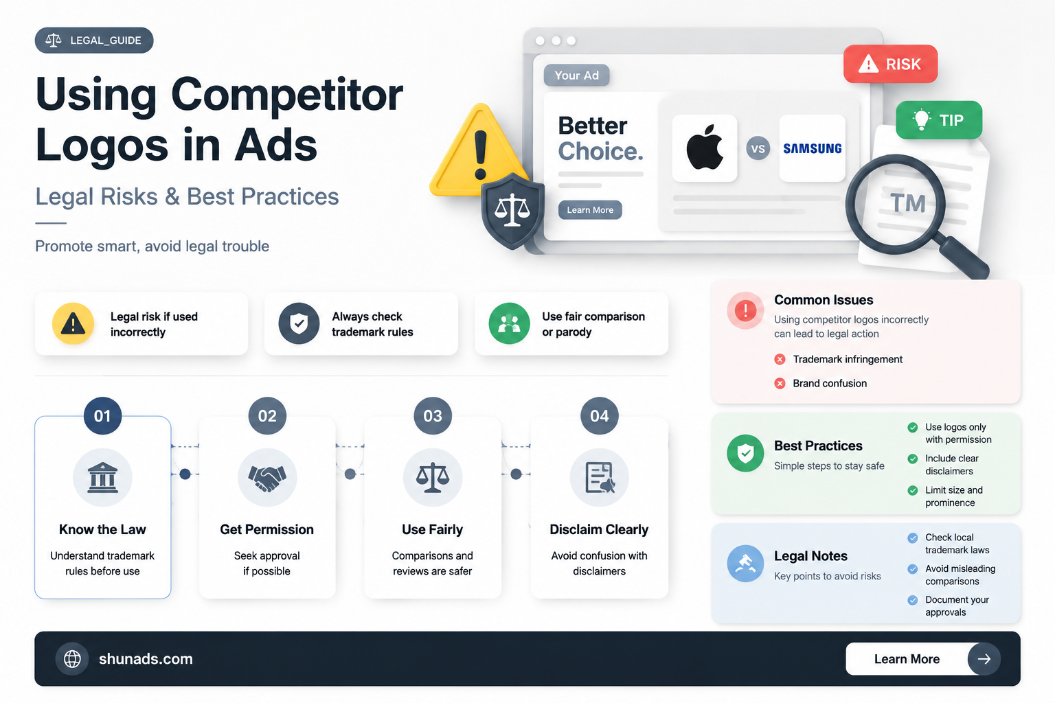 can i use a competitors logo in advertising