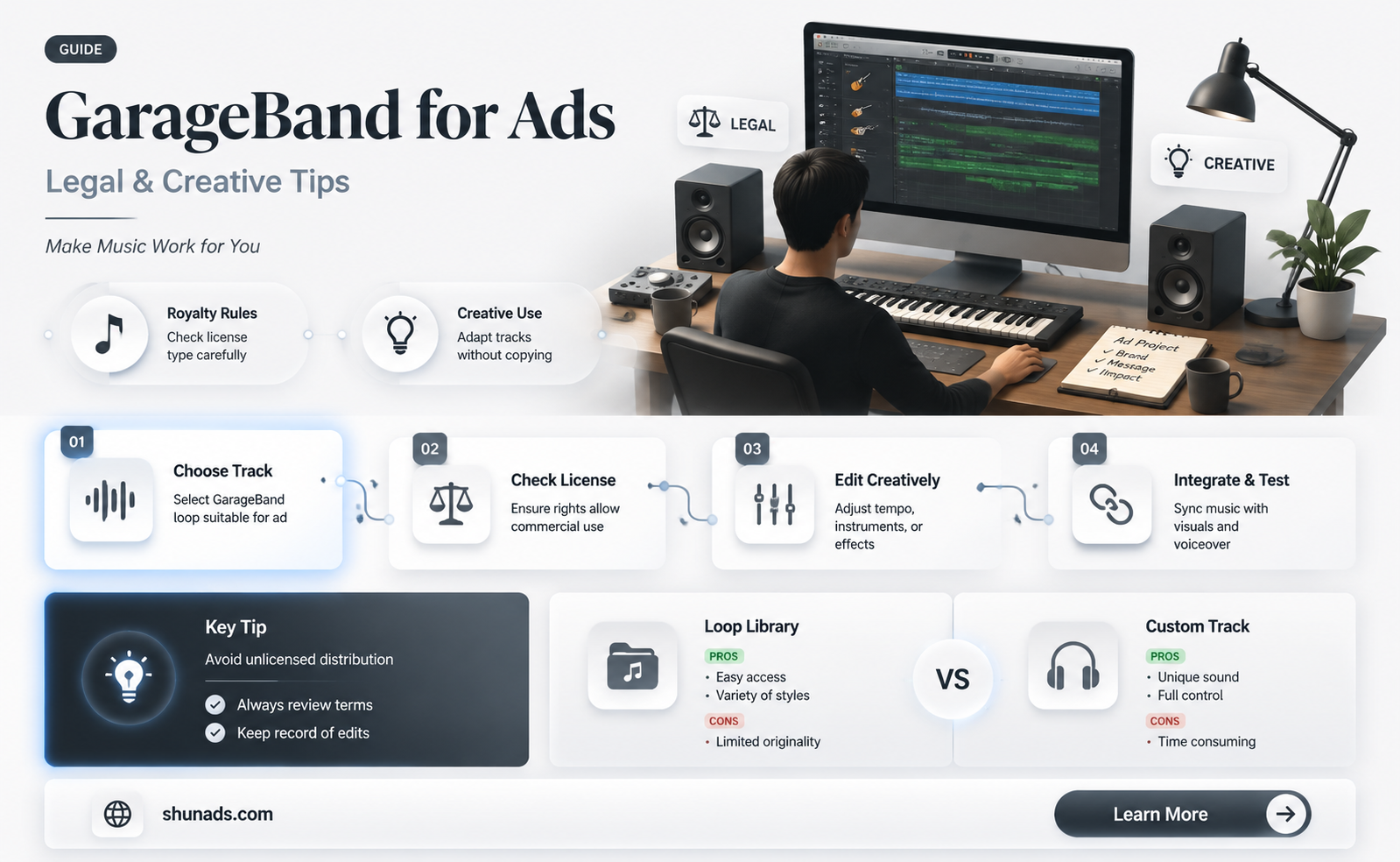 can i use garage band music for advertising