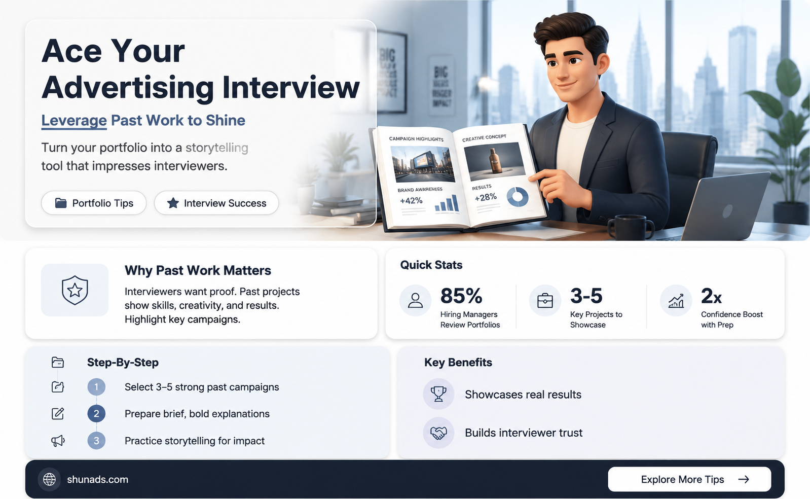 can i use submissions on job interview in advertising