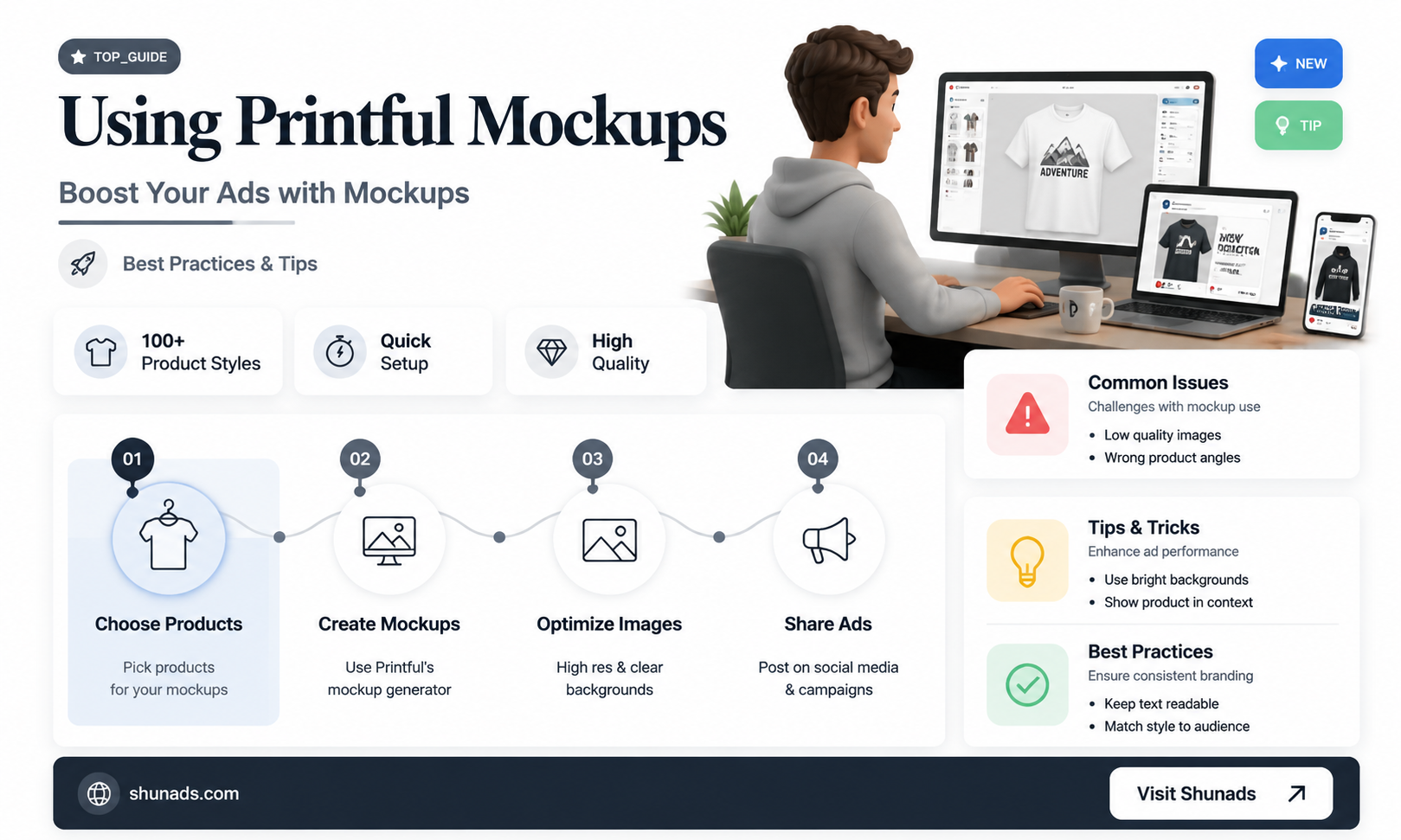 can i use printful mockups to advertise