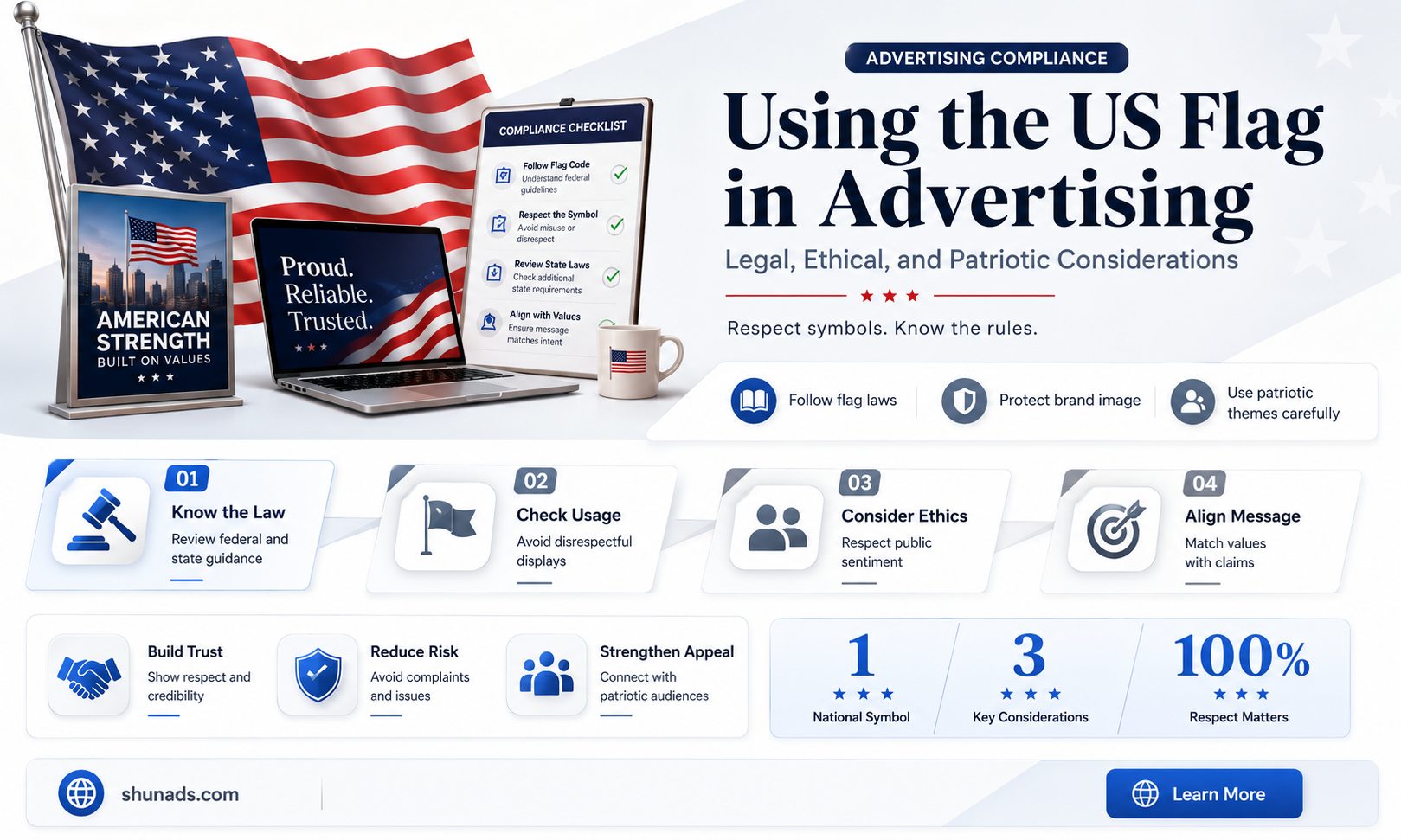 can the us flag be used for advertising