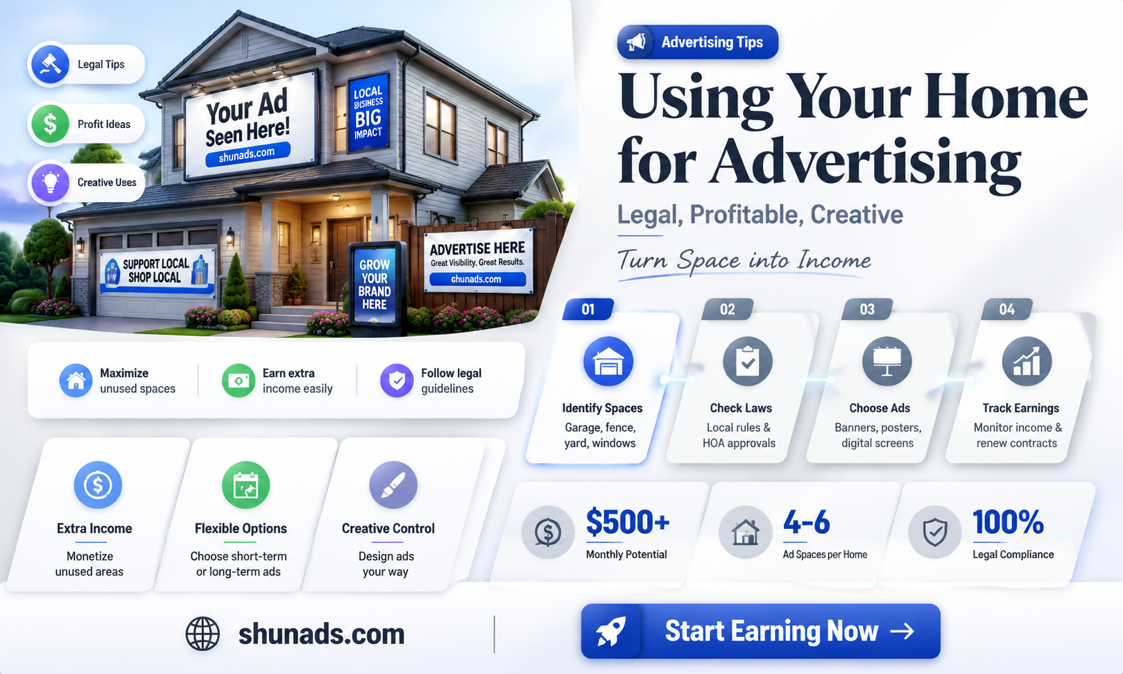 can i use my home for advertising
