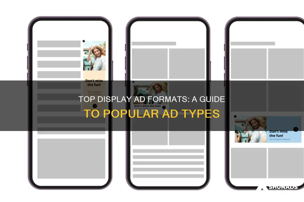 what ad types are frequently used in display advertising