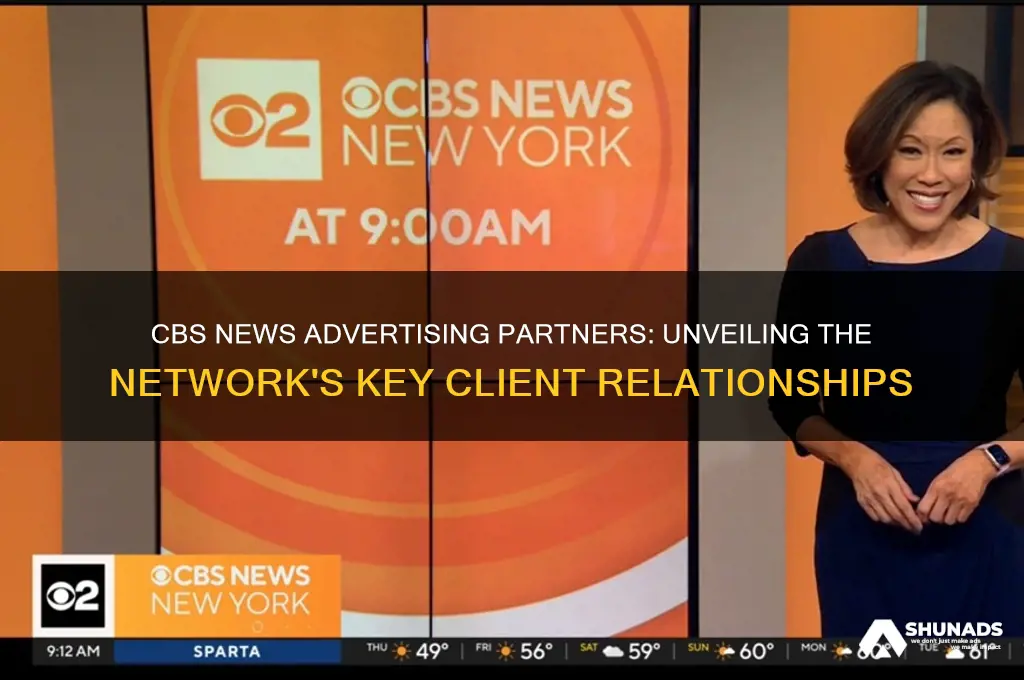 what advertising client does cbs news use