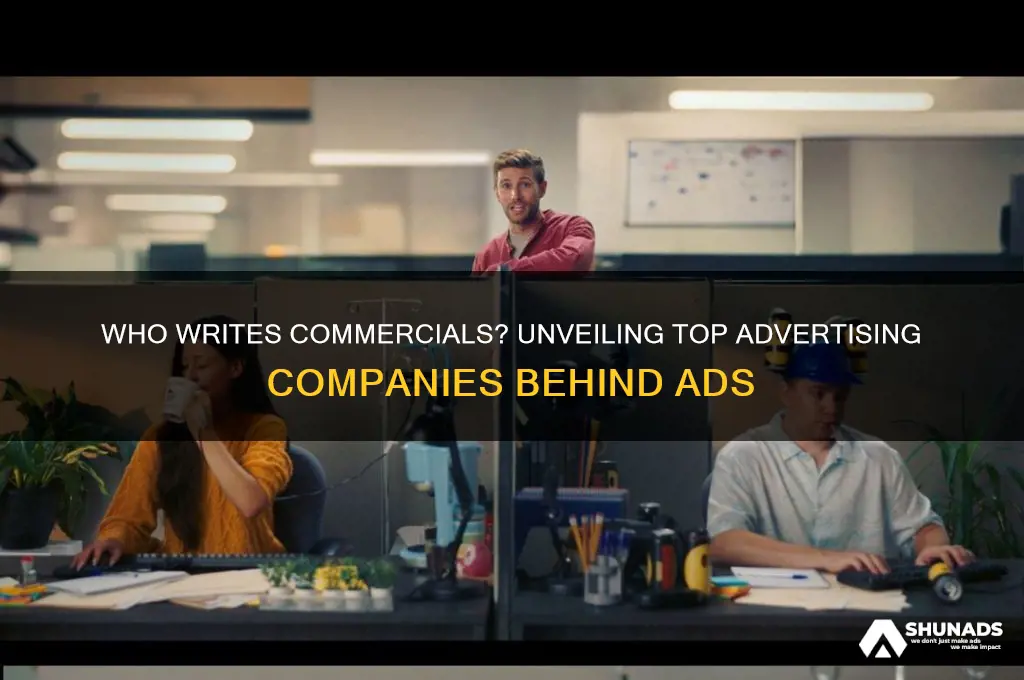 what advertising company writes commercials