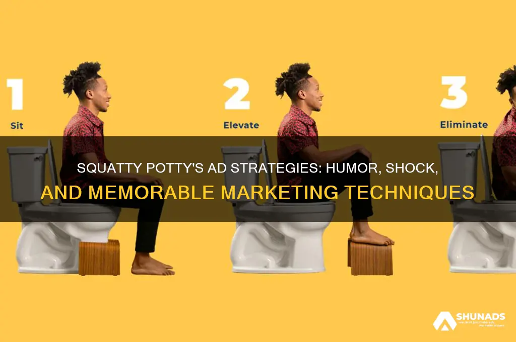 what advertising techniques does squatty potty use in their commercials