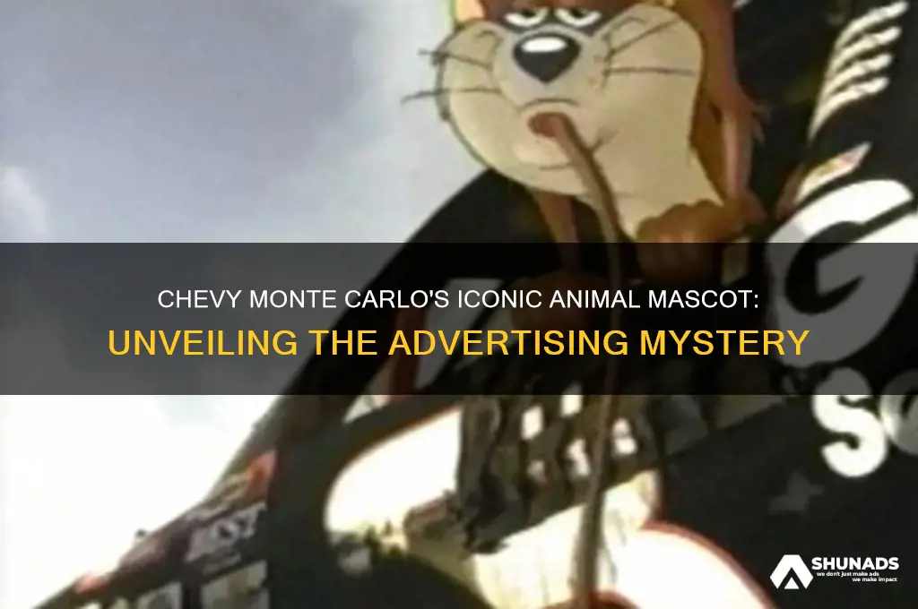 what animal was used to advertise the chevy monte carlo