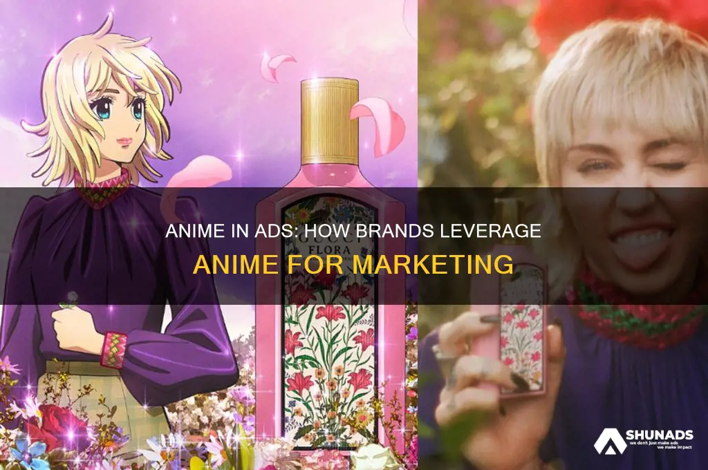 what anime used in advertising