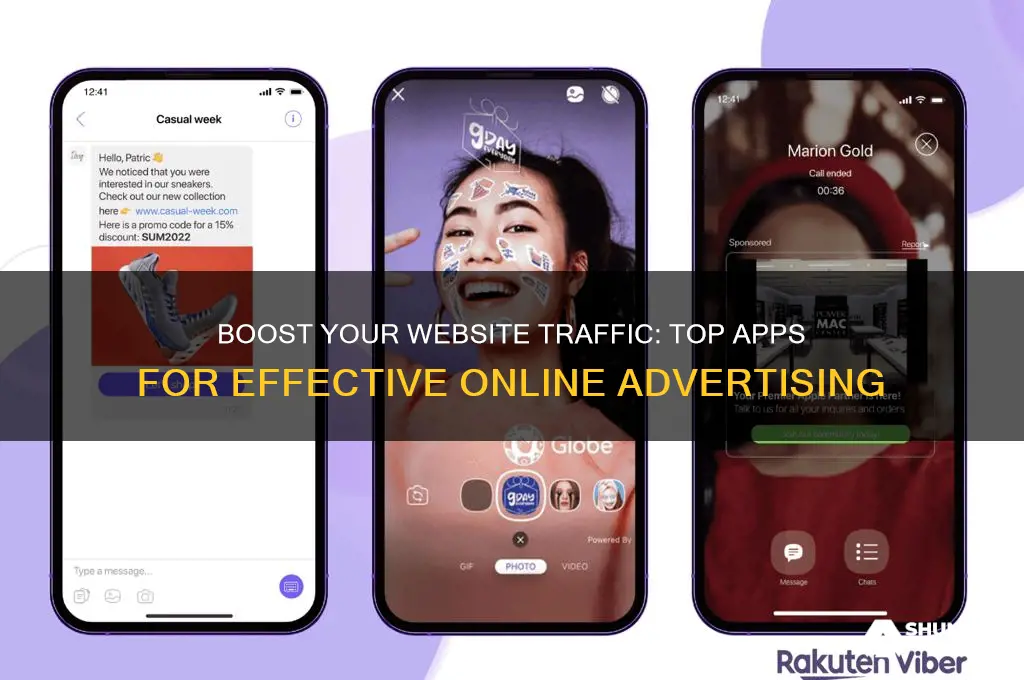 what apps can use advertising my website
