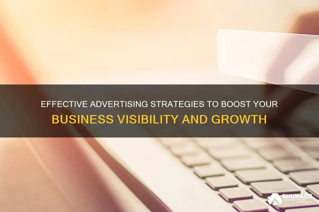what are all the different strategies to advertise a business