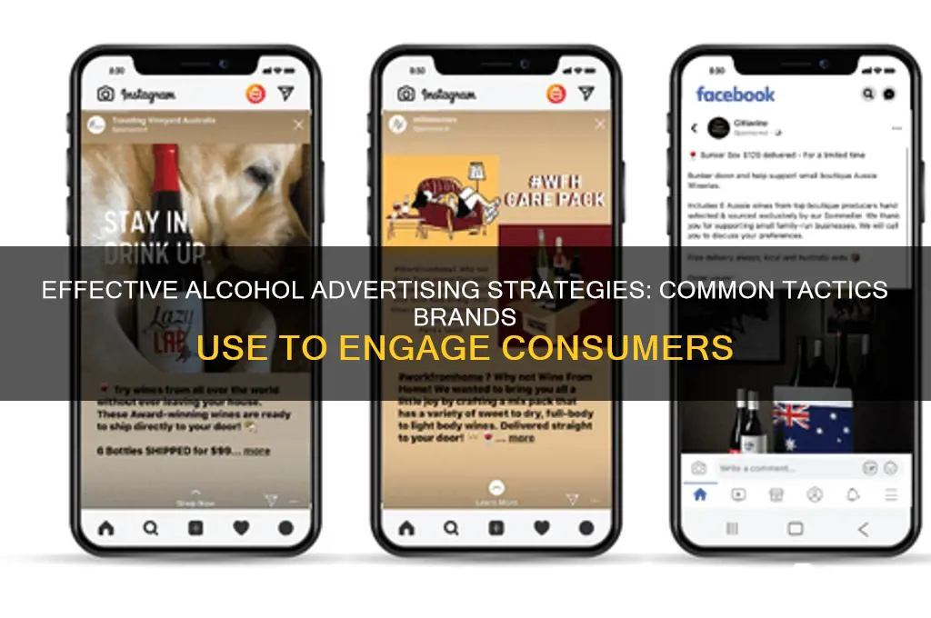 what are common advertising strategies used by alcohol companies