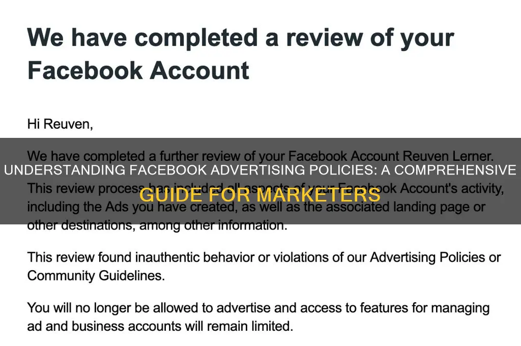 what are facebook advertising policies