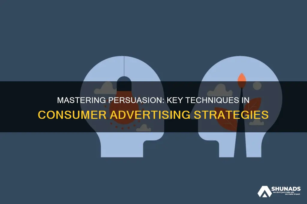 what are key persuasive techniques used in consumer advertising