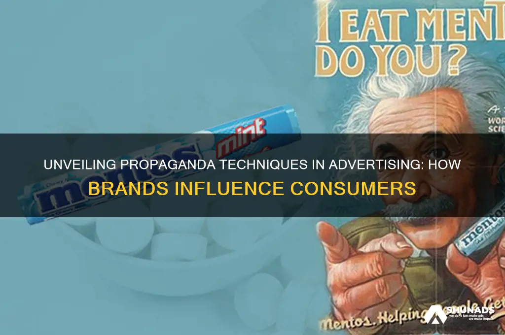 what are propaganda techniques used in advertising
