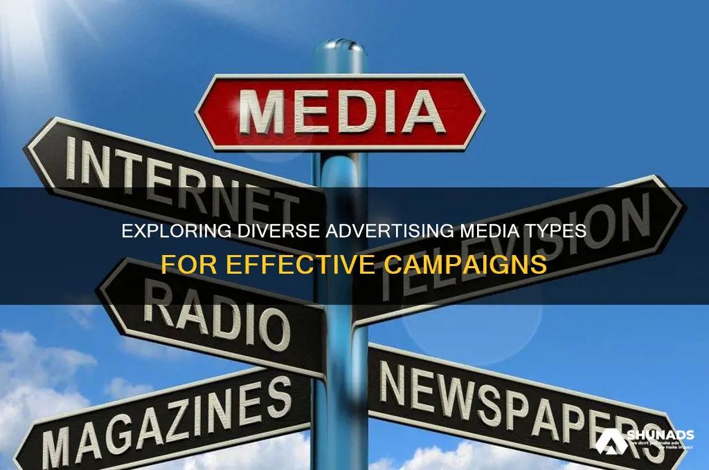 what are the different types of media used in advertising