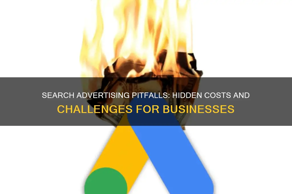 what are the disadvantages of search advertising for business