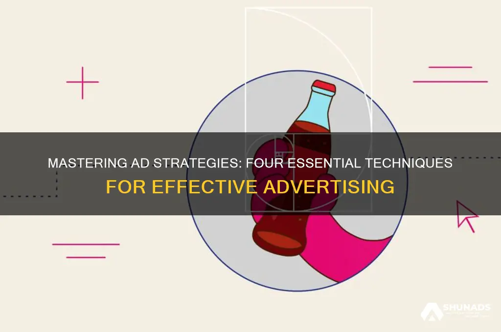 what are the four technigues used for advertisement