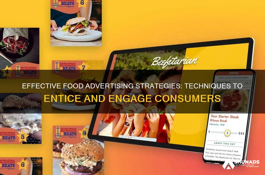 what are the strategies used in food advertising