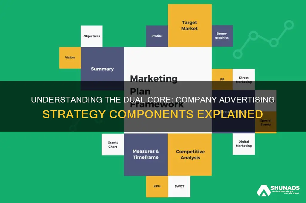 what are the two parts of a company advertising strategy