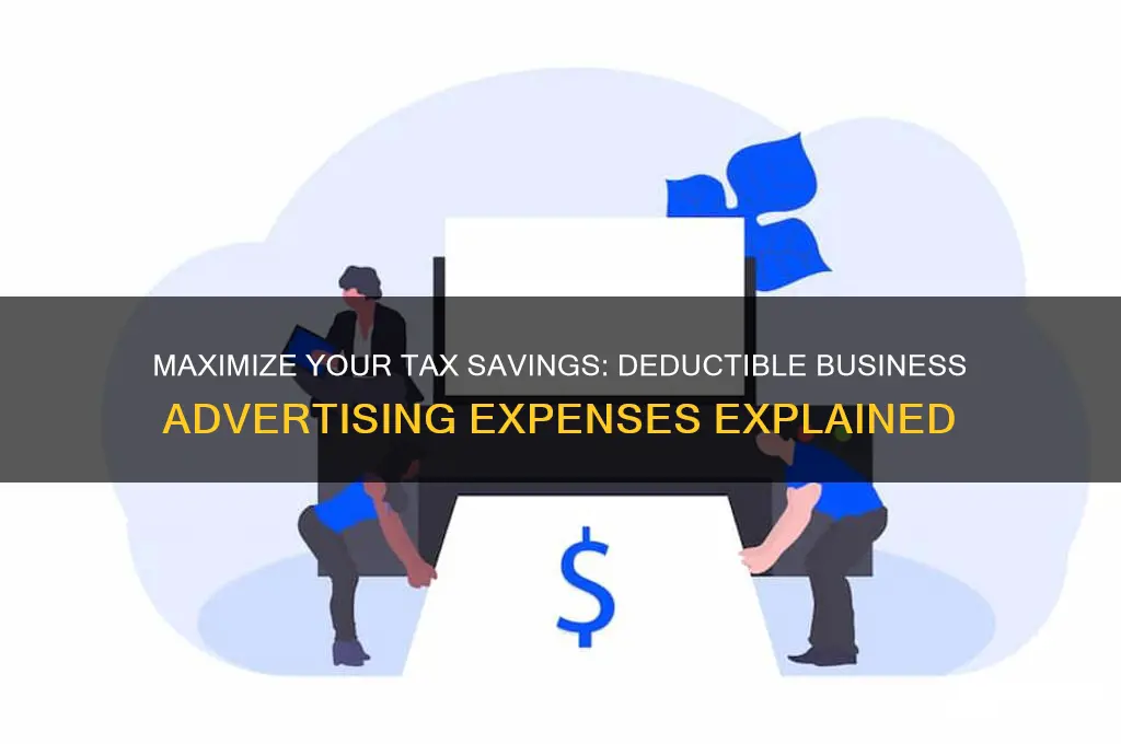 what business advertising expenses are deductible