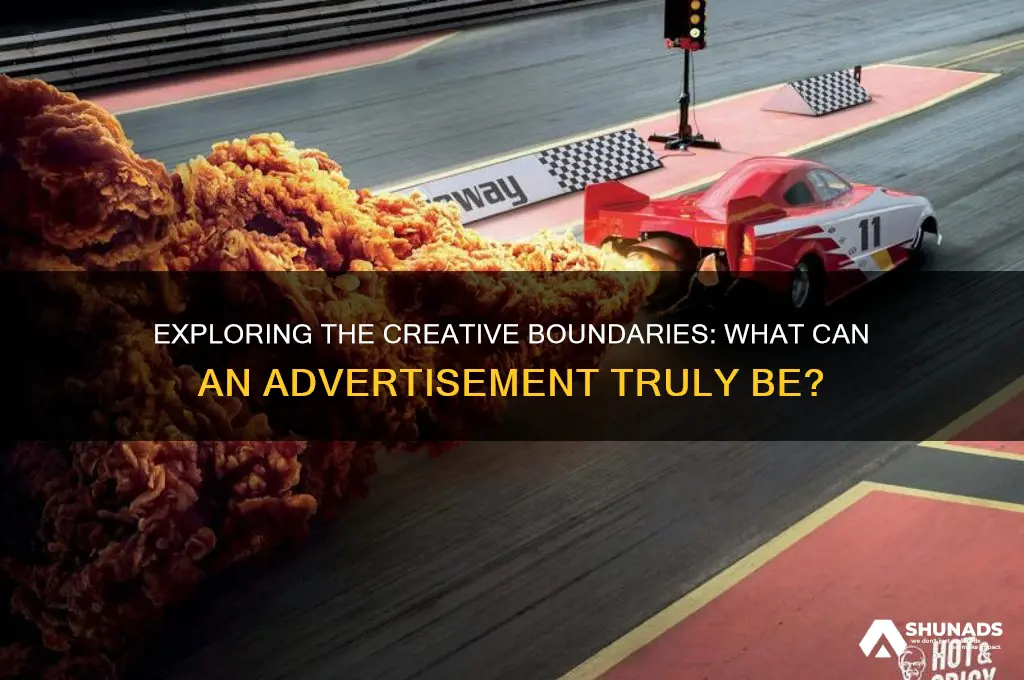 what can a advertisement be