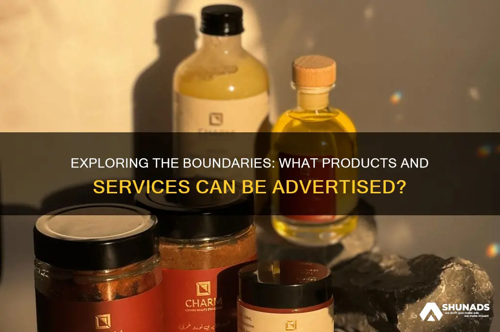 what can be advertised