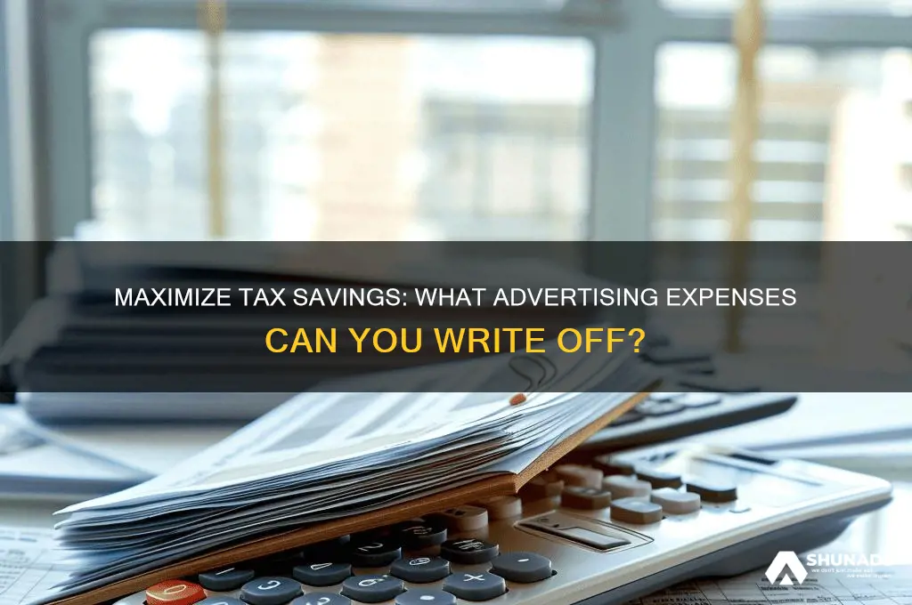 what can be written off for advertising