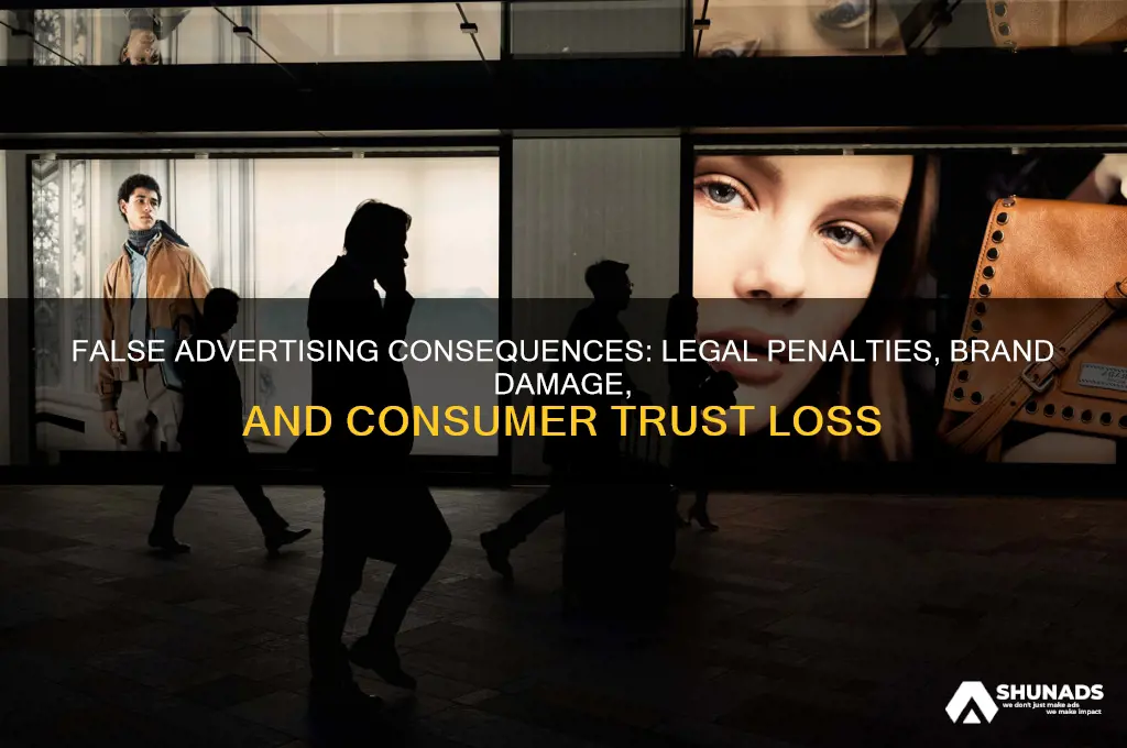 what can false advertising lead to