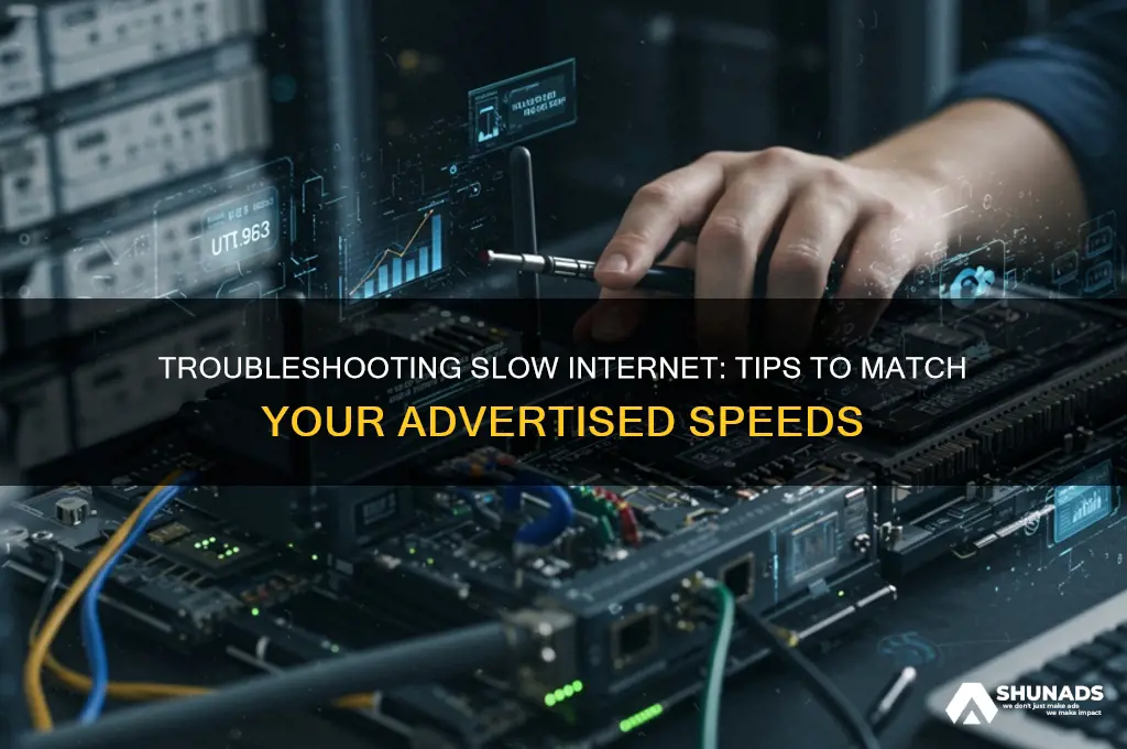 what can i do about having slower than advertised internet