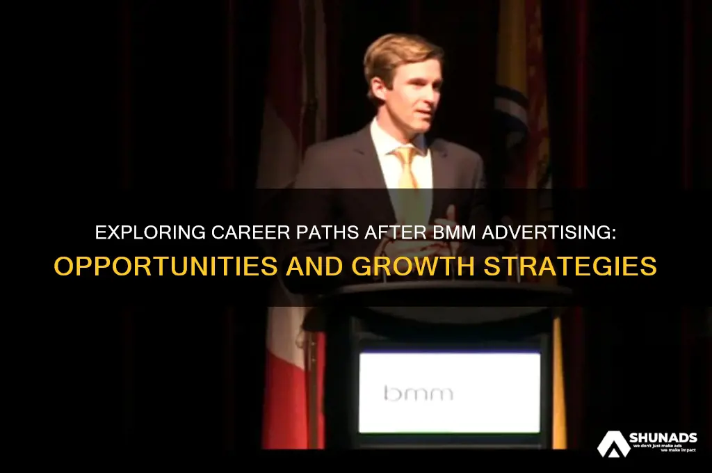 what can i do after bmm advertising