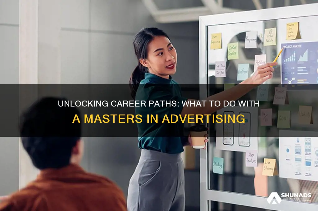 what can i do with a masters in advertising