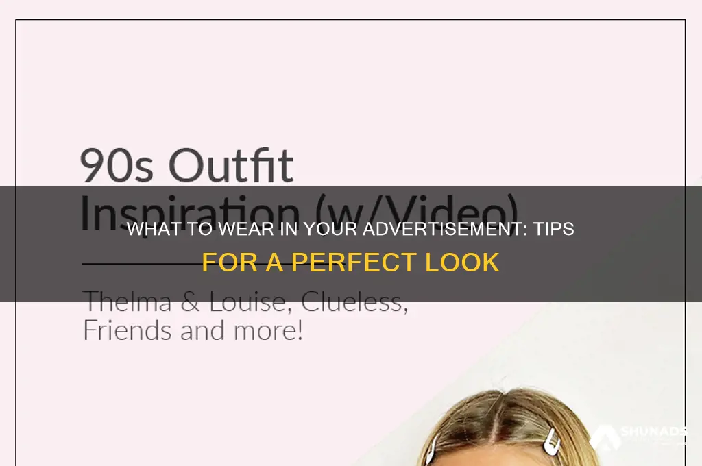 what can i wear in my advertisement