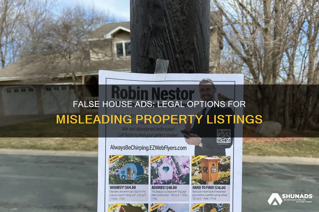 what can you do for false advertising on a house