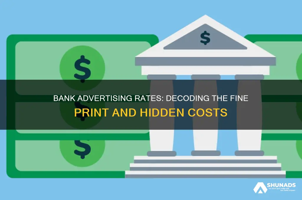 what can you say about rates in bank advertising
