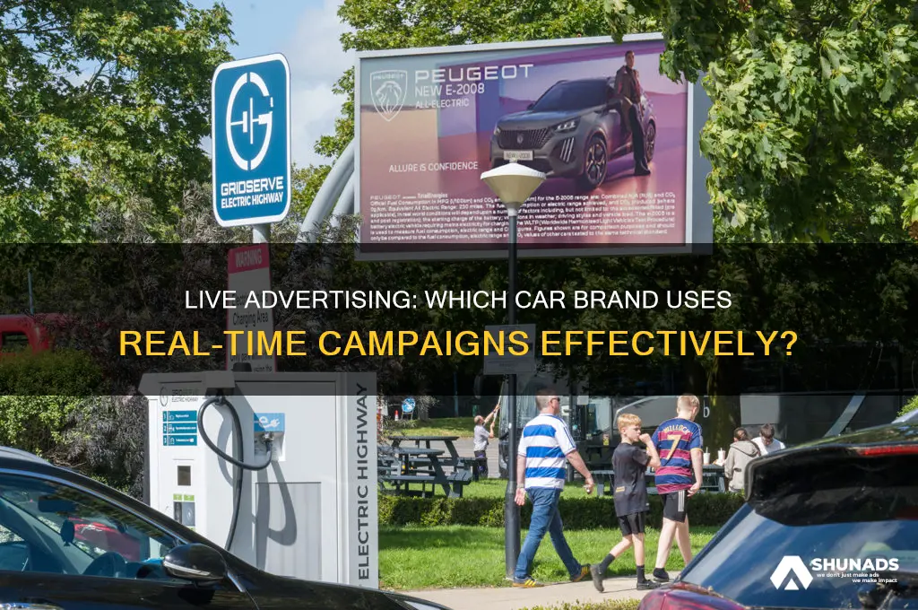 what car brand uses live in the new in advertising