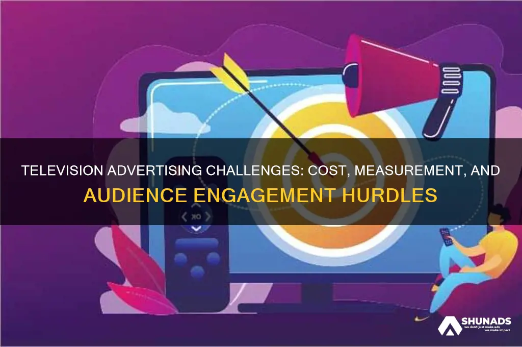 what challenges are there to using television advertisements
