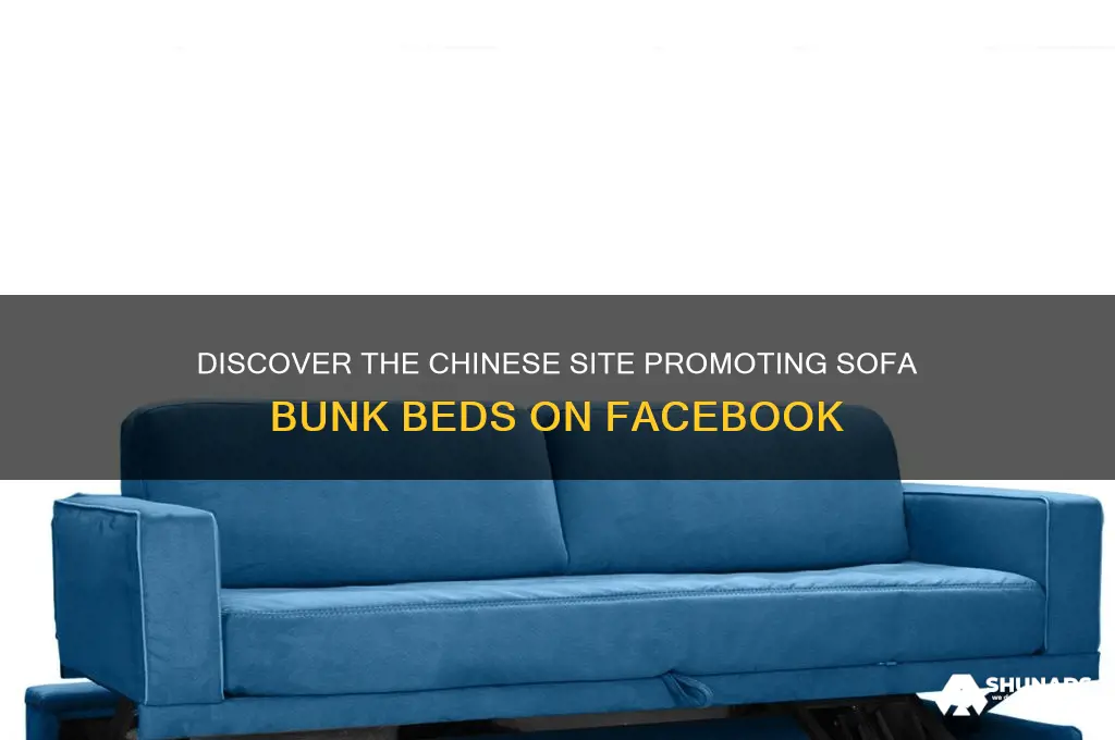 what chinese site advertised sofa bunk beds on facebook