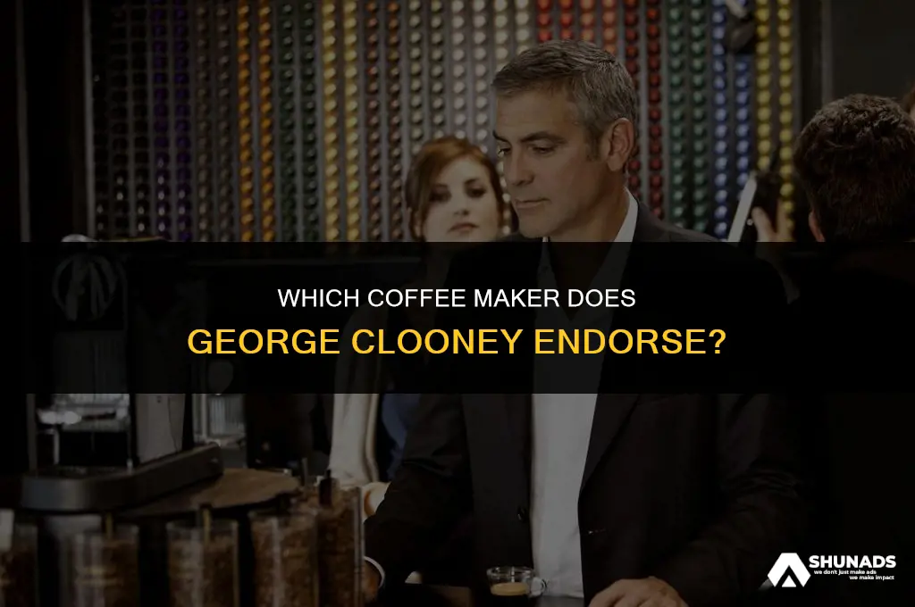 what coffee maker does george clooney advertise