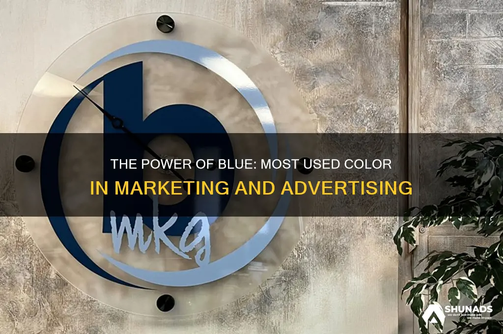 what color is used most in marketing and advertising